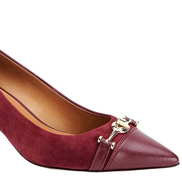 New Coach Lauri Lux Suede Classic Pumps. - Picture 3 of 3